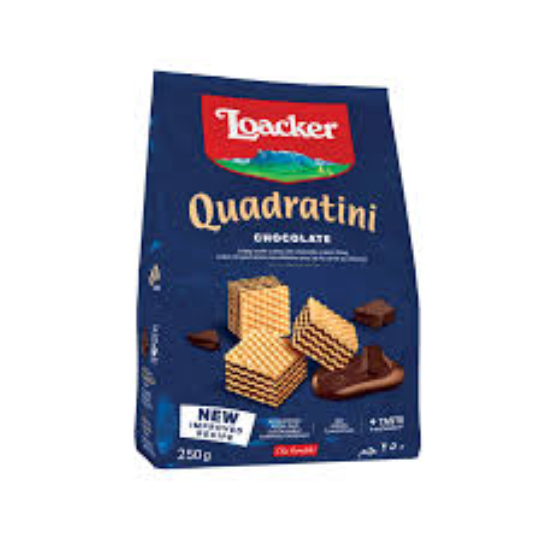 LOACKER QUADRATINI CHOCOLATE 250G